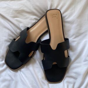 A New Day Black Sandals